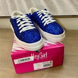 Corkys Hey Girl Electric Blue Chinky Glitter size 10